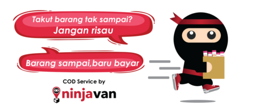 Kotak produk Kapsul Resdung SB dan kurier COD Ninja Van