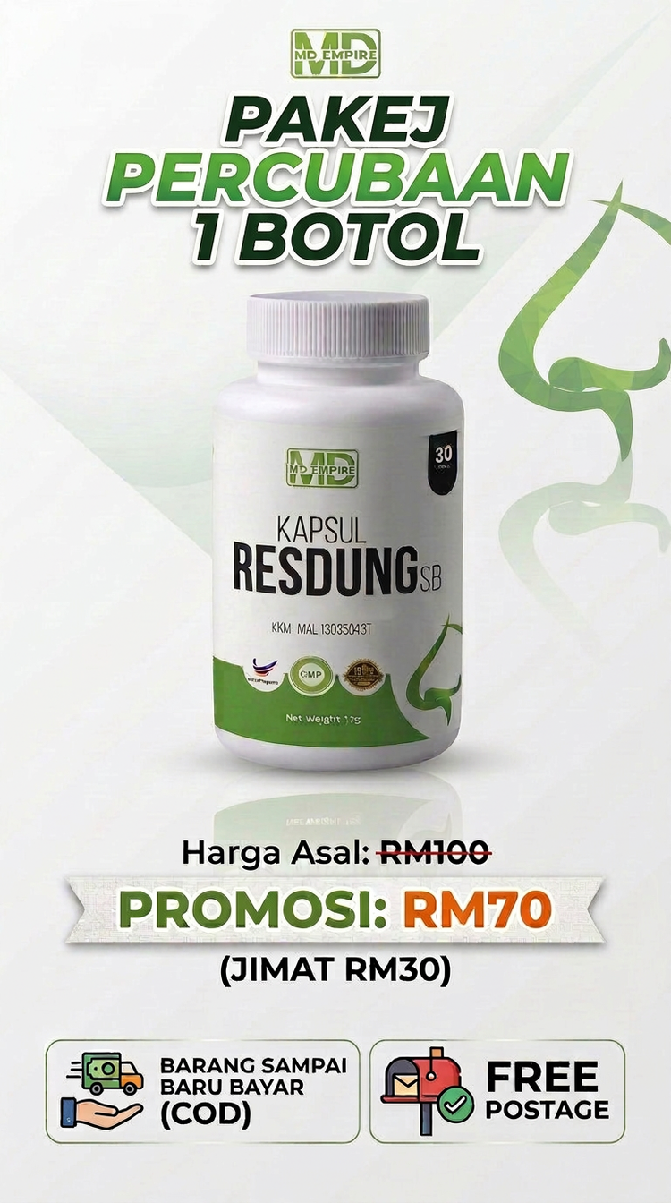 Pakej 1 Botol Kapsul Resdung SB RM70